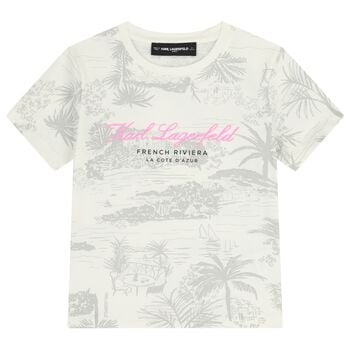 Girls Ivory Logo T-Shirt