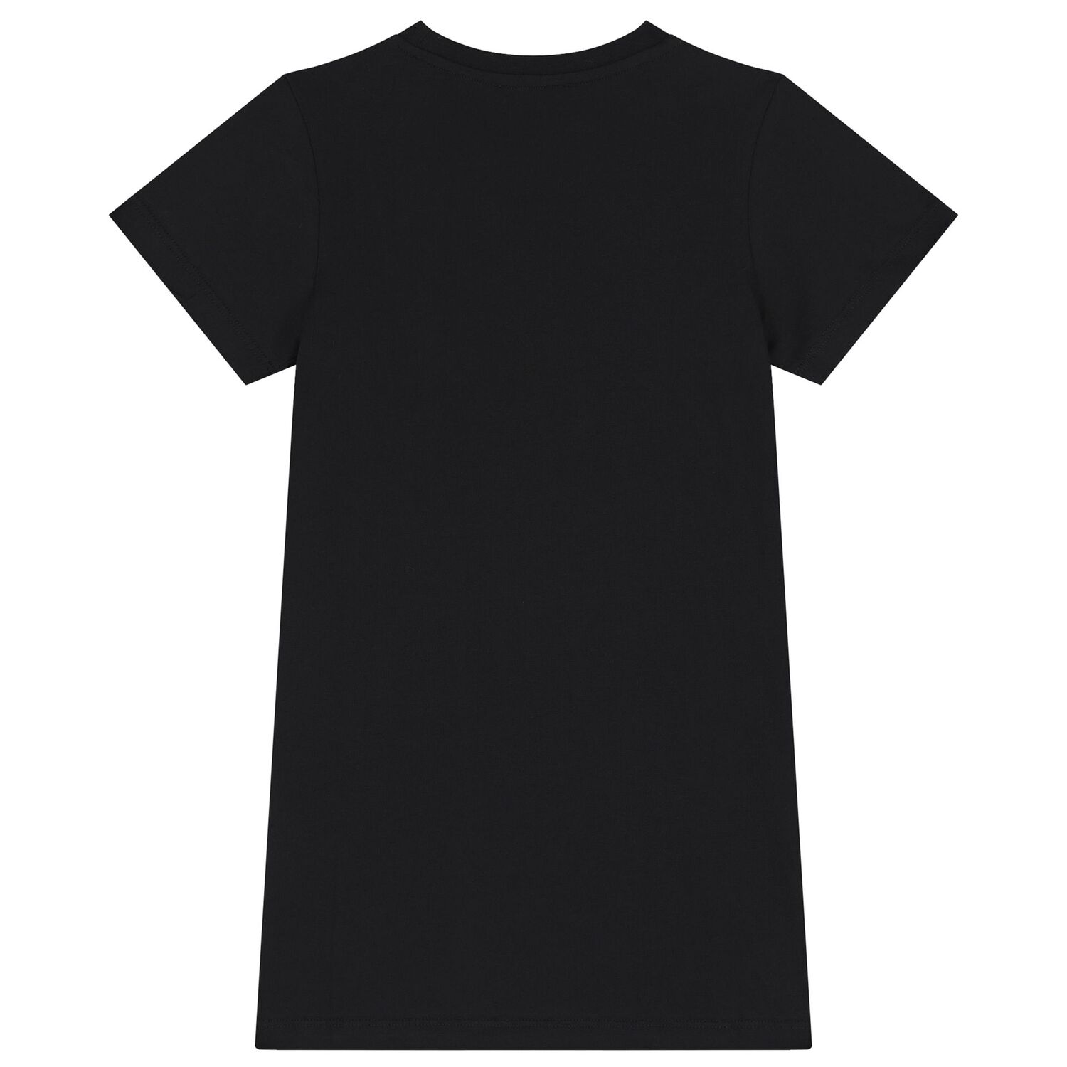 فستان بناتي باللون  أسود بشعار, 1, hi-res