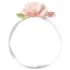 Baby Girls White Flower Headband, 1, hi-res