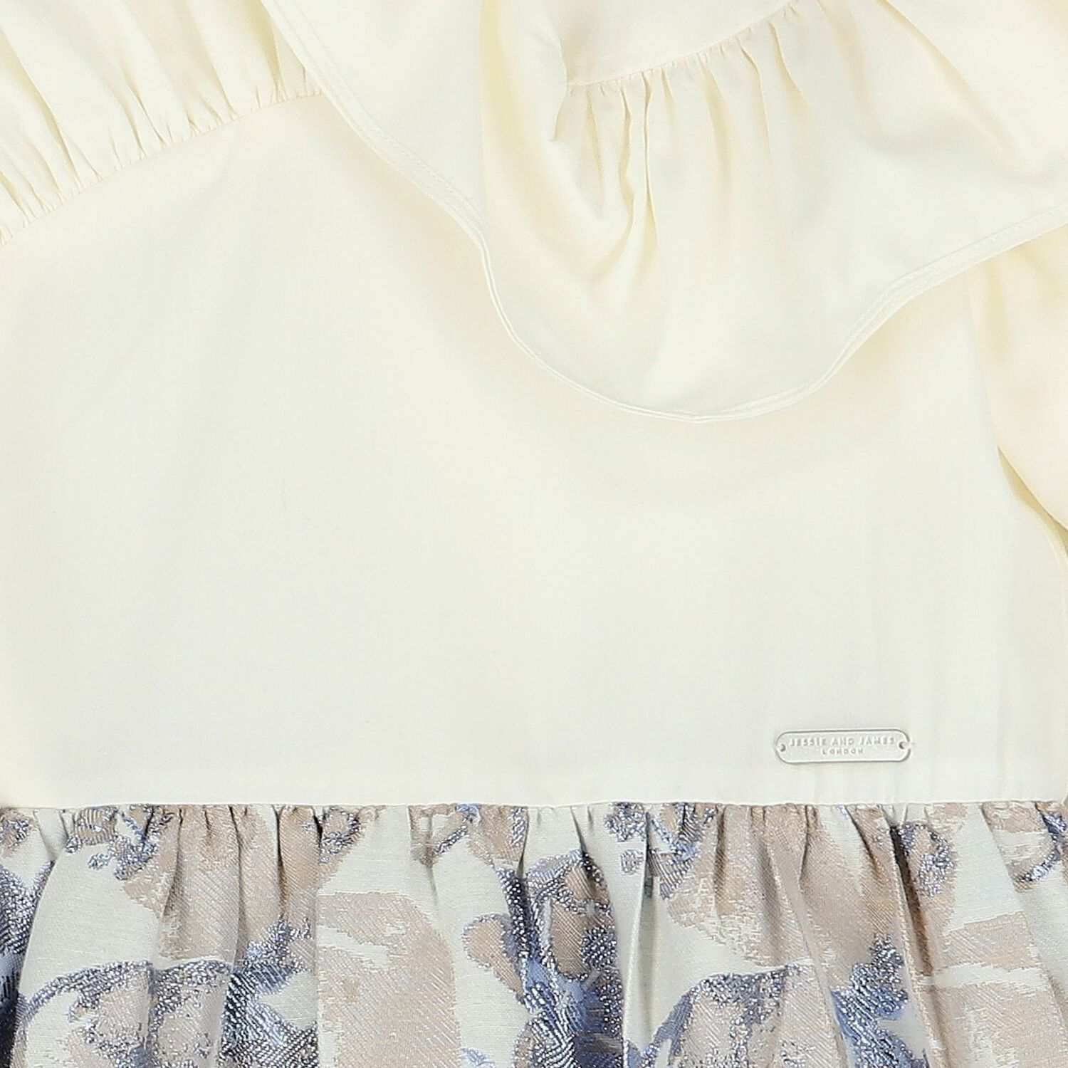 فستان بنات باللون الابيض و الازرق , 2, hi-res image number null