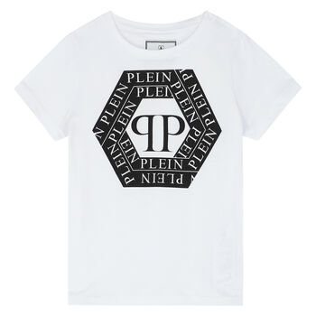 White & Black Logo T-shirt