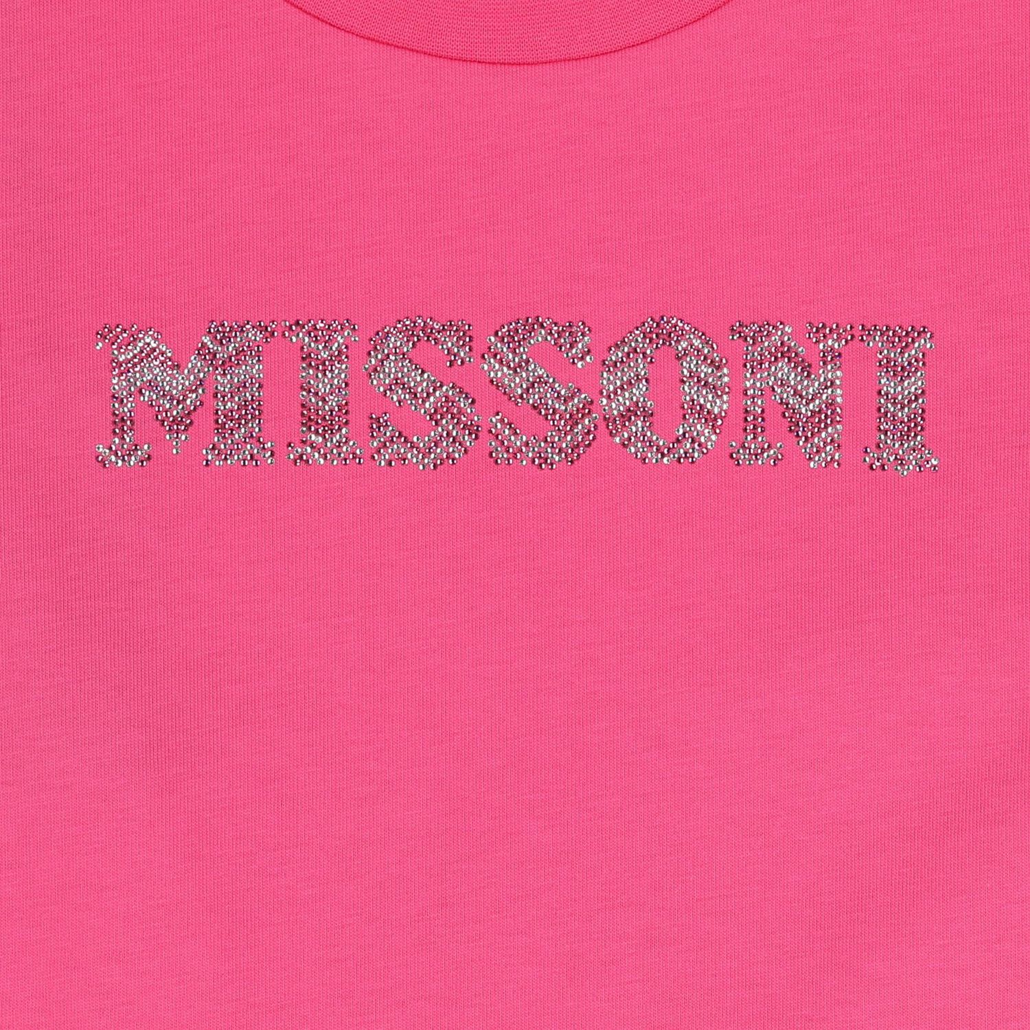 Girls Pink Rhinestone Logo Blouse, 2, hi-res