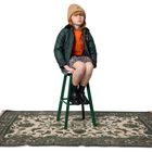 Girls Black Logo Leather Boots, 1, hi-res