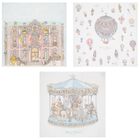 Baby Boys White & Blue Signature Carrés Gift Set, 2, hi-res