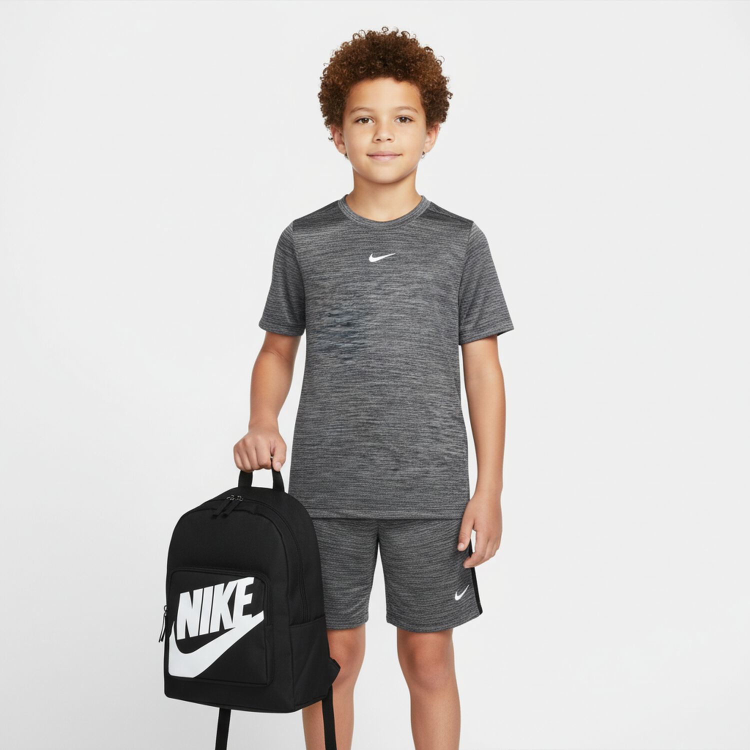 Boys Grey Logo T-Shirt, 1, hi-res