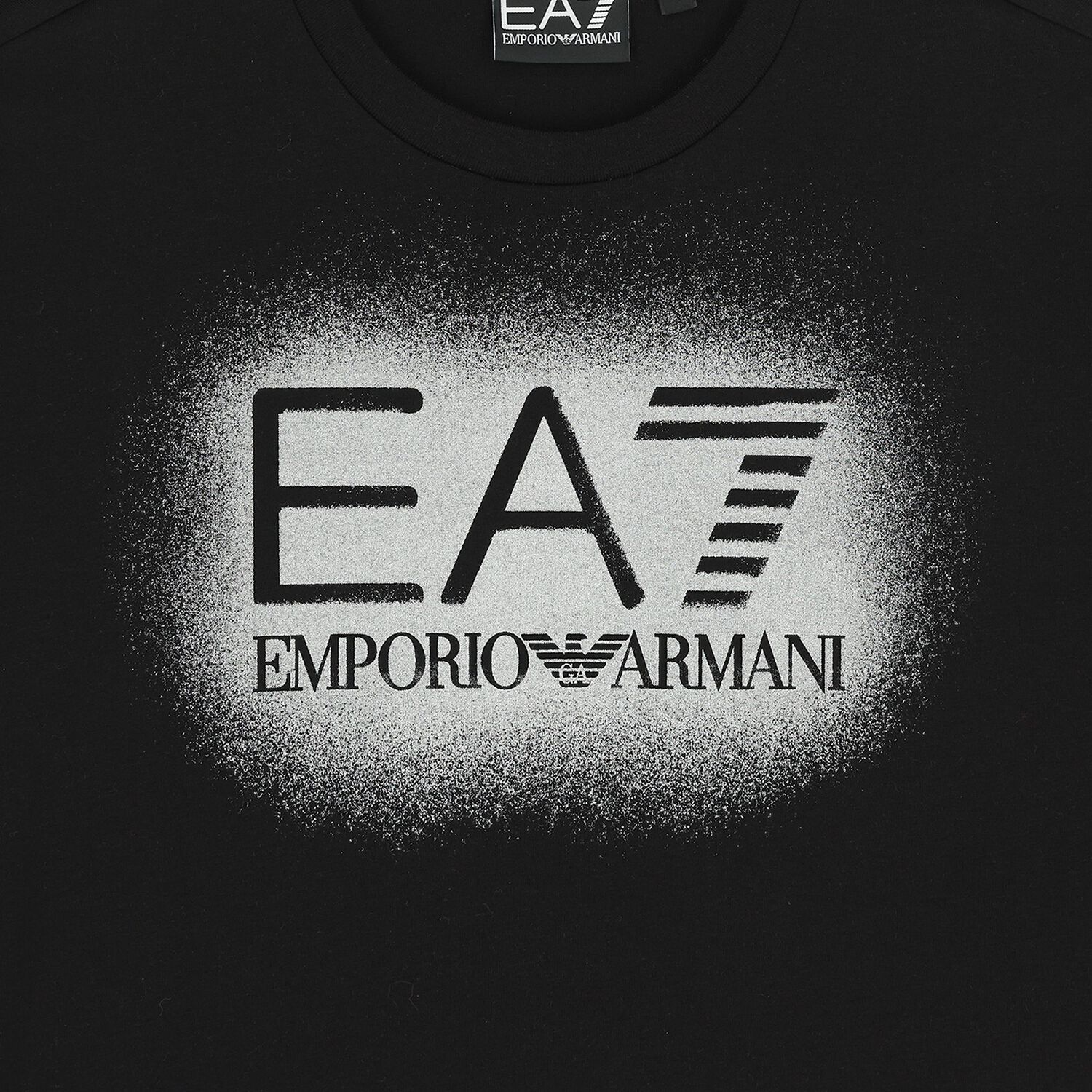 Girls Black & Silver Logo T-Shirt, 2, hi-res