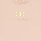 تيشيرت للبنات باللون وردي بشعار, 2, hi-res