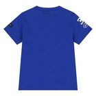 Younger Boys Blue Logo T-Shirt, 1, hi-res