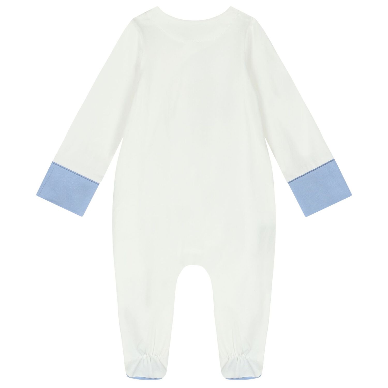 Baby Boys White & Blue Teddy Bear Babygrow Gift Set, 2, hi-res