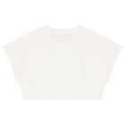 Girls Ivory Logo T-Shirt, 1, hi-res
