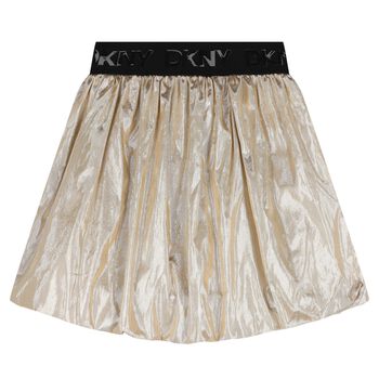 Girls Gold Bubble Skirt