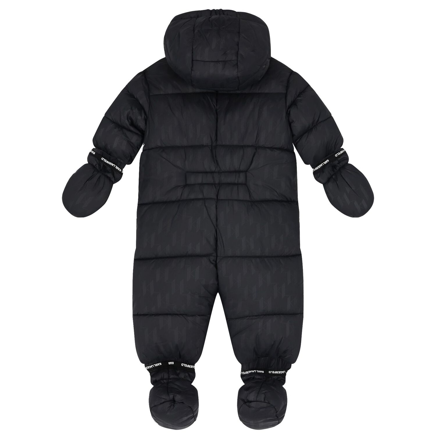 Black Logo Snowsuit, 1, hi-res