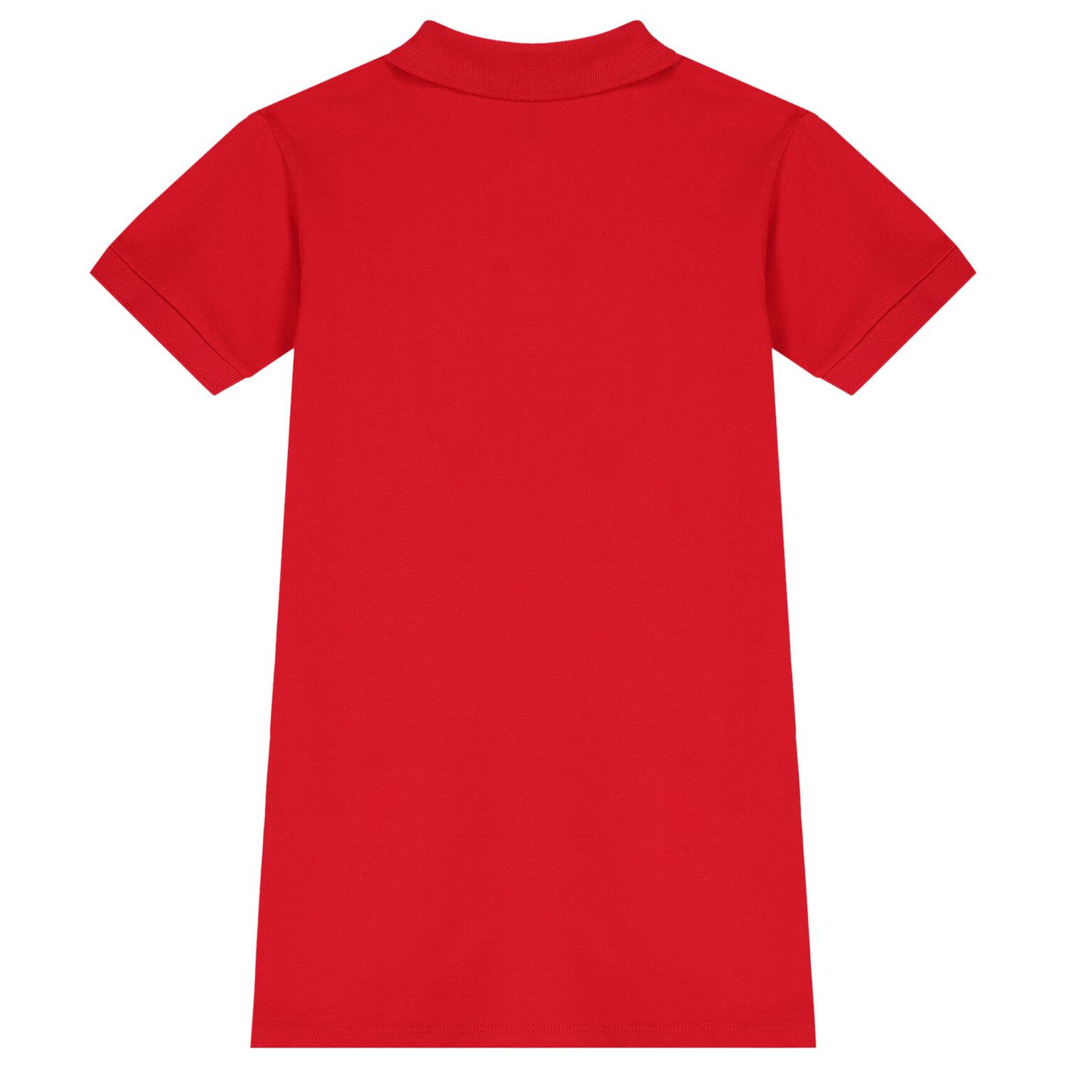 Girls Red Logo Polo Dress, 2, hi-res