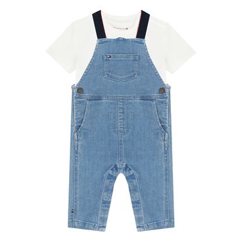 Blue Denim Younger Dungaree Set