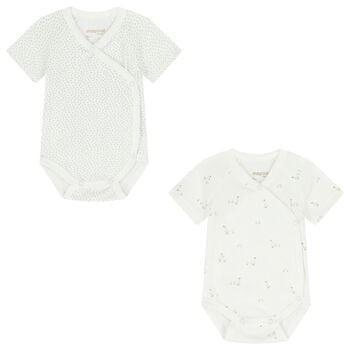 Ivory & Grey Bodysuits ( 2-Pack )