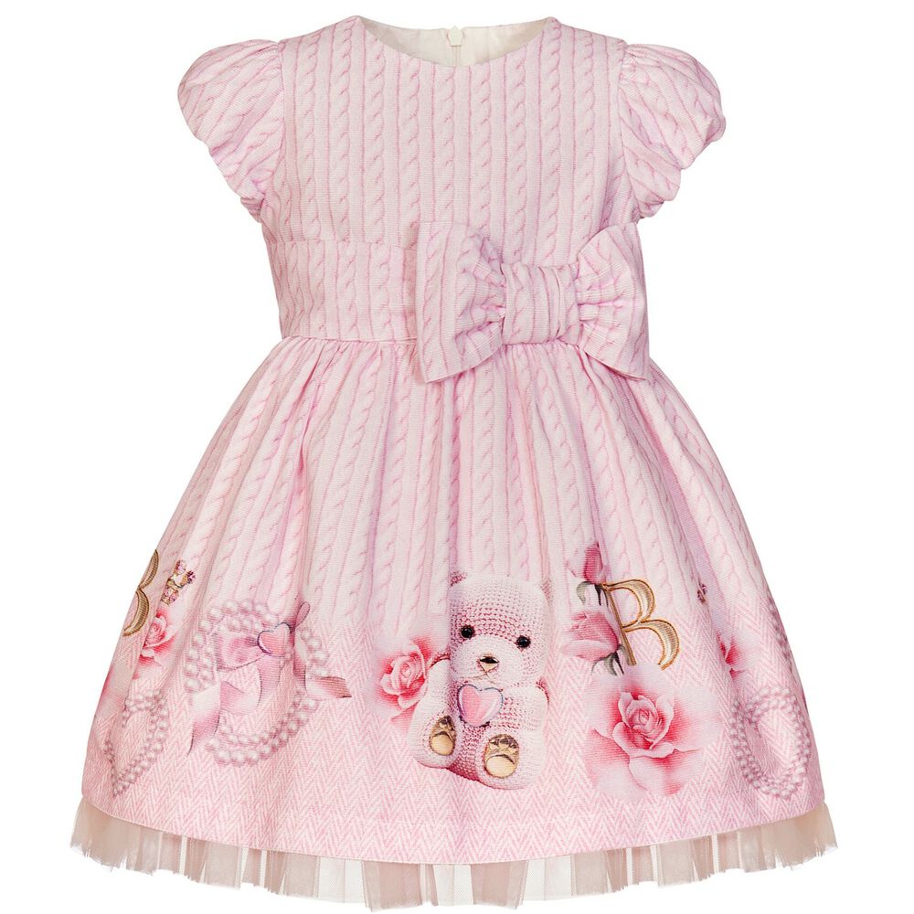 BALLOON CHIC - Teddy Dog tooth  Dress  - Pink main image 0