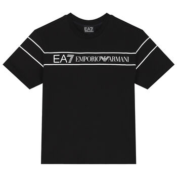 Boys Black Logo T-Shirt