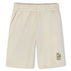 Boys Ivory Tiger Logo Shorts, 1, hi-res