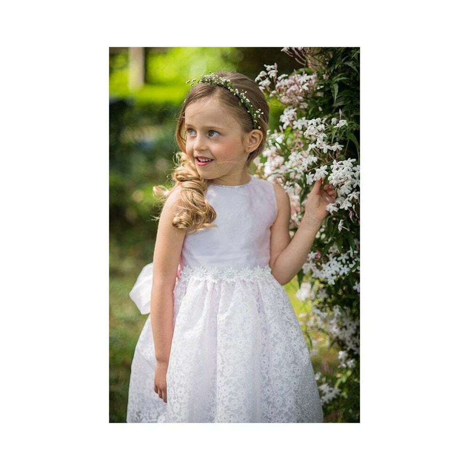 فستان وردي مطرز للبنات, 1, hi-res image number null