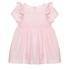 Girls Pink Bow Dress, 1, hi-res