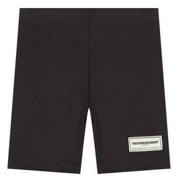 Black Logo Cycling Shorts