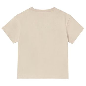 Younger Boys Beige Crocodile T-Shirt