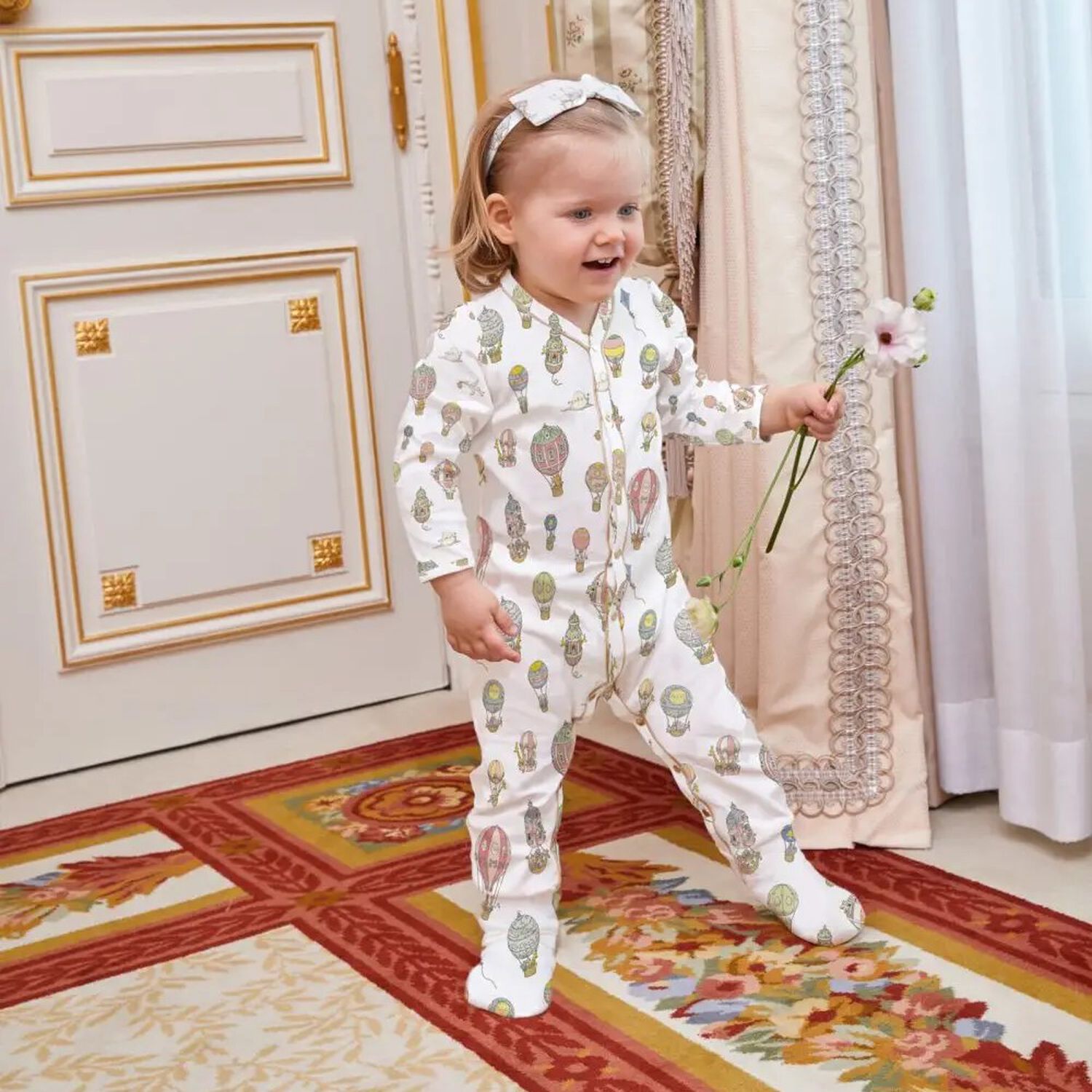 أفرول بطبعة  بالون باللون العاجي, 1, hi-res