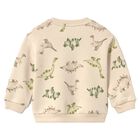 Younger Boys Beige Dinosaur Sweatshirt, 1, hi-res