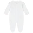 Baby Girls White & Pink Teddy Bear Babygrow Gift Set, 1, hi-res