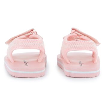 Girls Pink Choupette & Karl Sandals