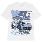 Boys White Sports Car T-Shirt, 1, hi-res