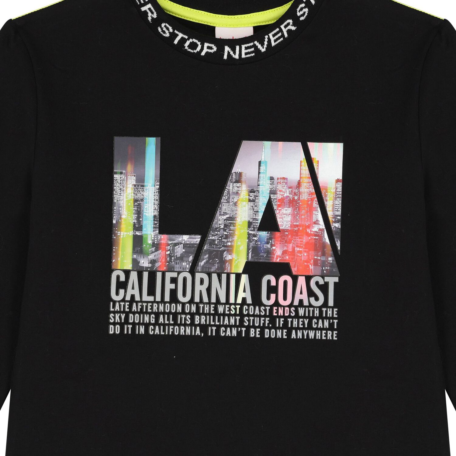 Boys Black Long Sleeve Top, 1, hi-res image number null