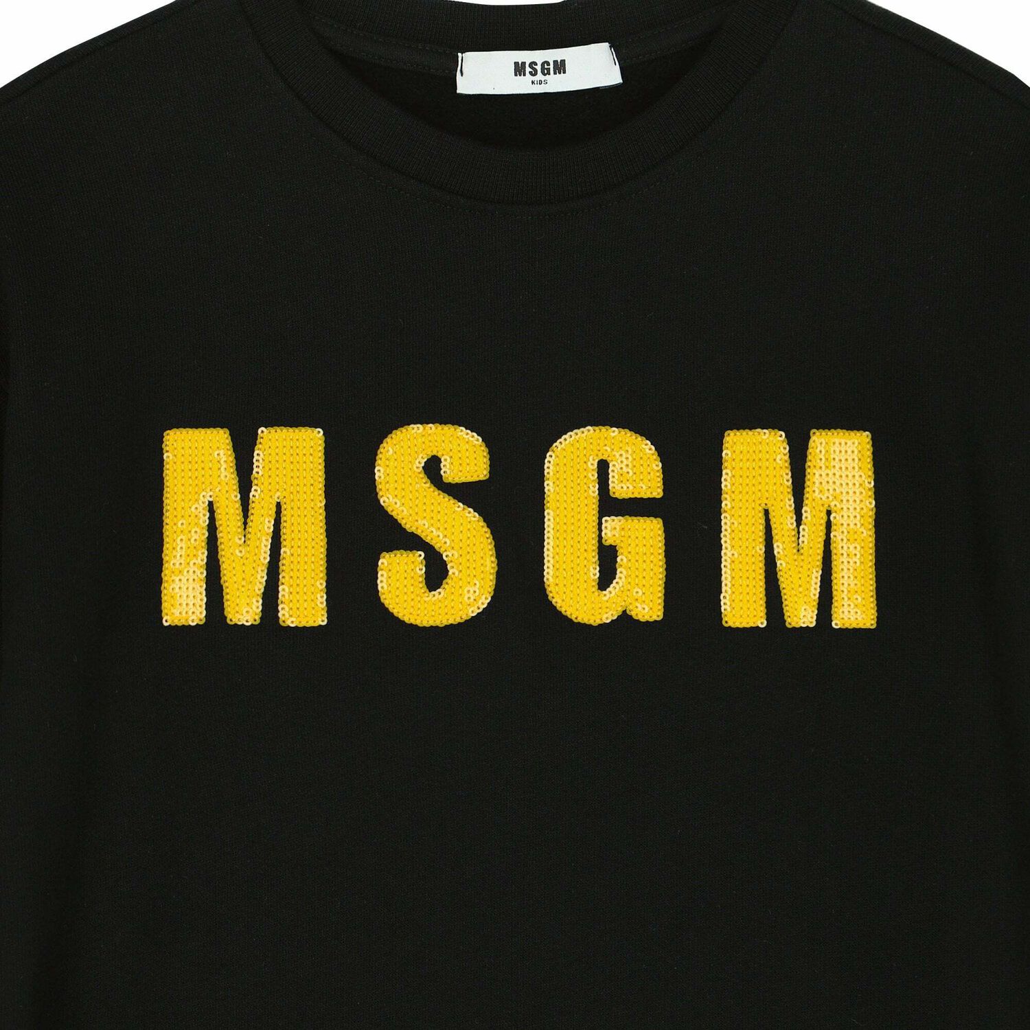 Girls Black Logo Sweatshirt Dress, 1, hi-res image number null