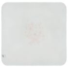 طقم بطانية للبنات بطبعة زهور باللون الأبيض و الوردي , 1, hi-res