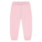 Younger Girls Pink Teddy Bear Logo Tracksuit , 5, hi-res
