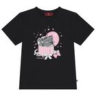Girls Black Bag T-Shirt, 2, hi-res