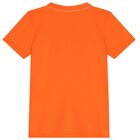 Boys Orange Logo T-Shirt, 8, hi-res