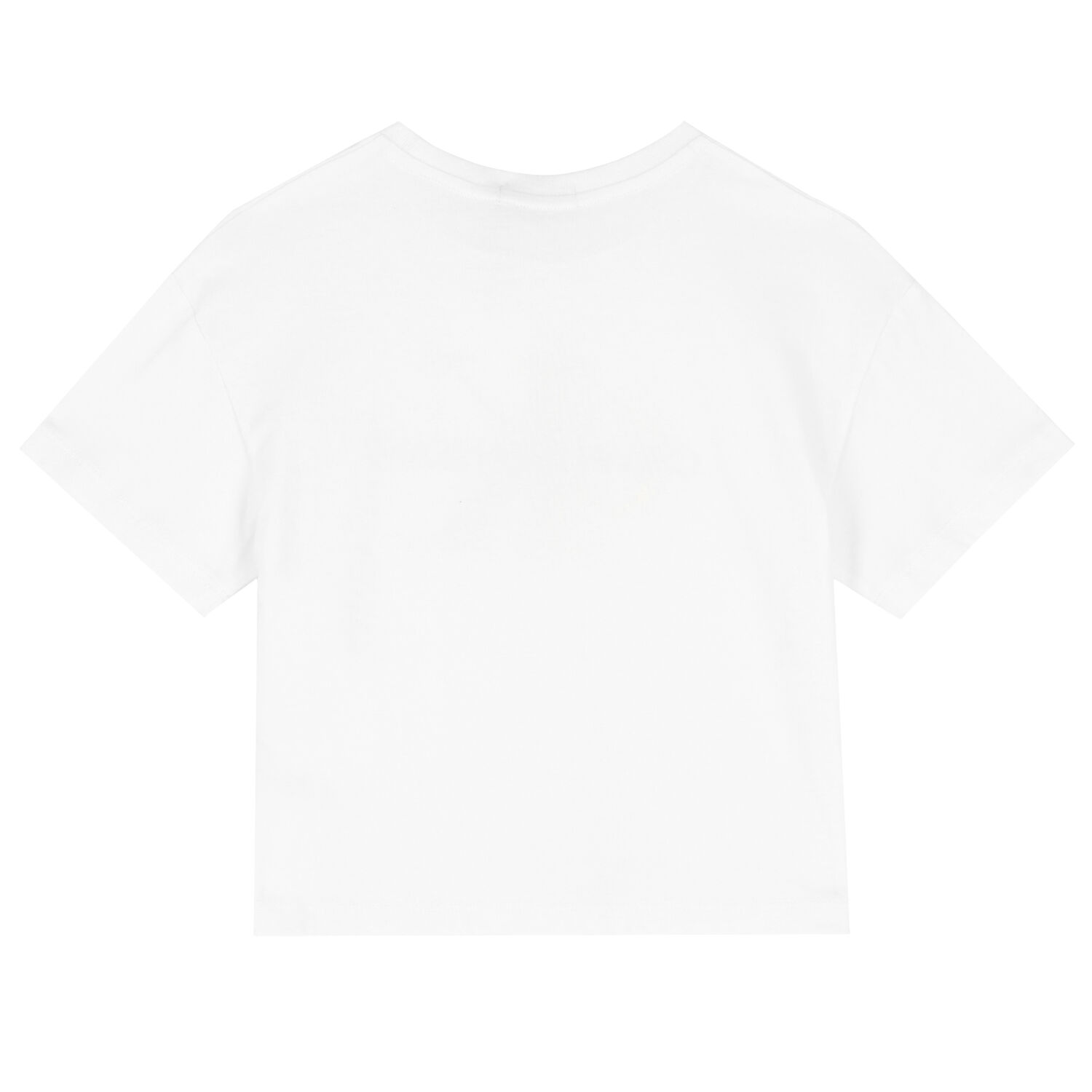 تيشيرت بالشعار باللون الابيض للبنات, 2, hi-res