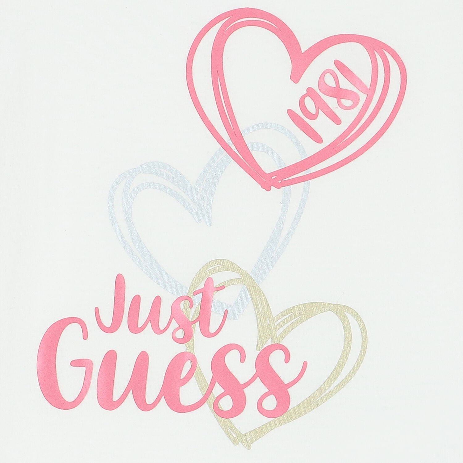 تيشيرت بنات بالشعار باللون الأبيض, 1, hi-res