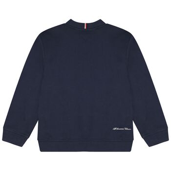 Boys Navy Blue Logo Sweatshirt