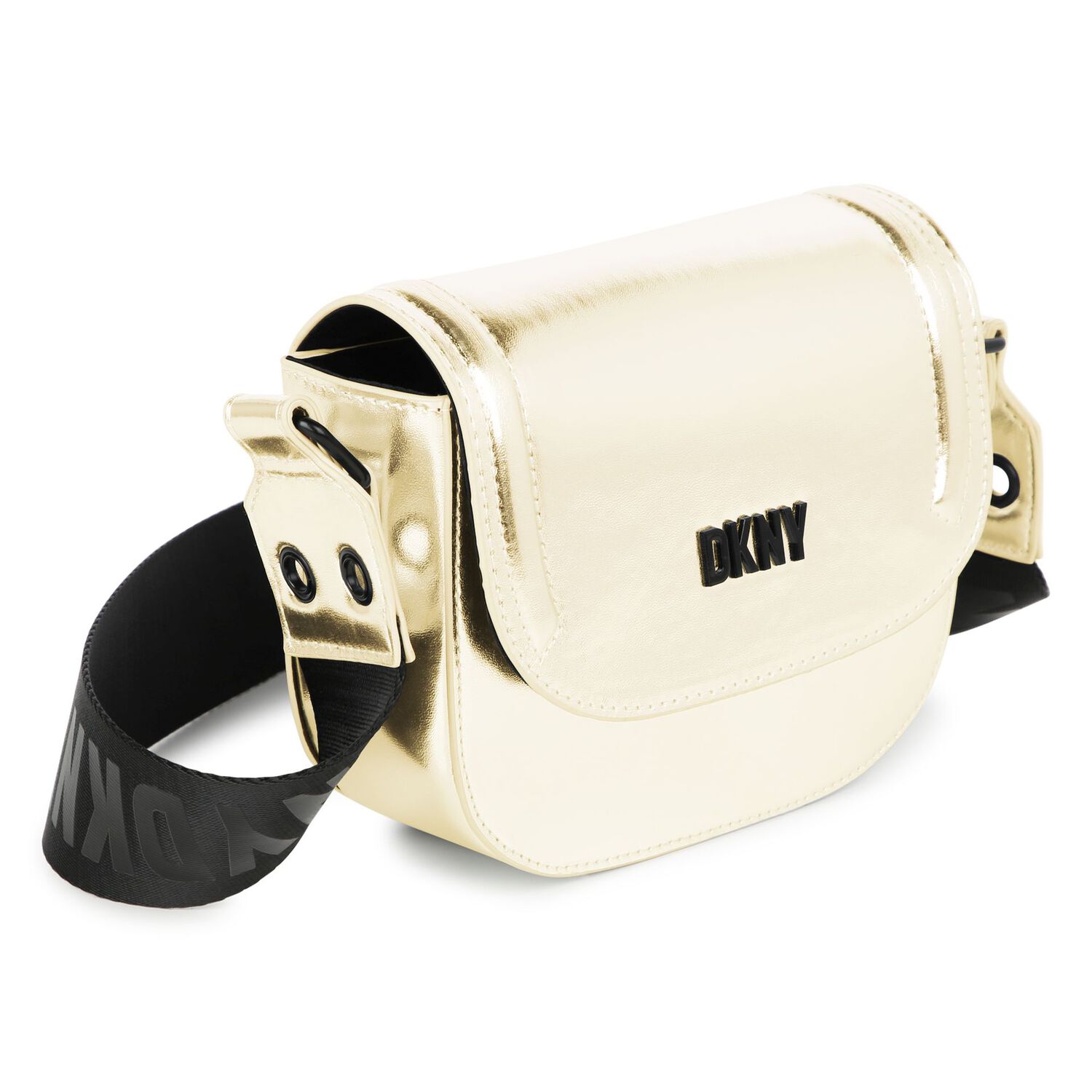 Girls Gold Logo Handbag, 2, hi-res