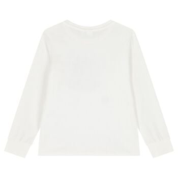 Boys Ivory Skate Long Sleeve Top