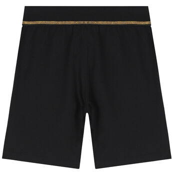 Boys Black Logo Shorts