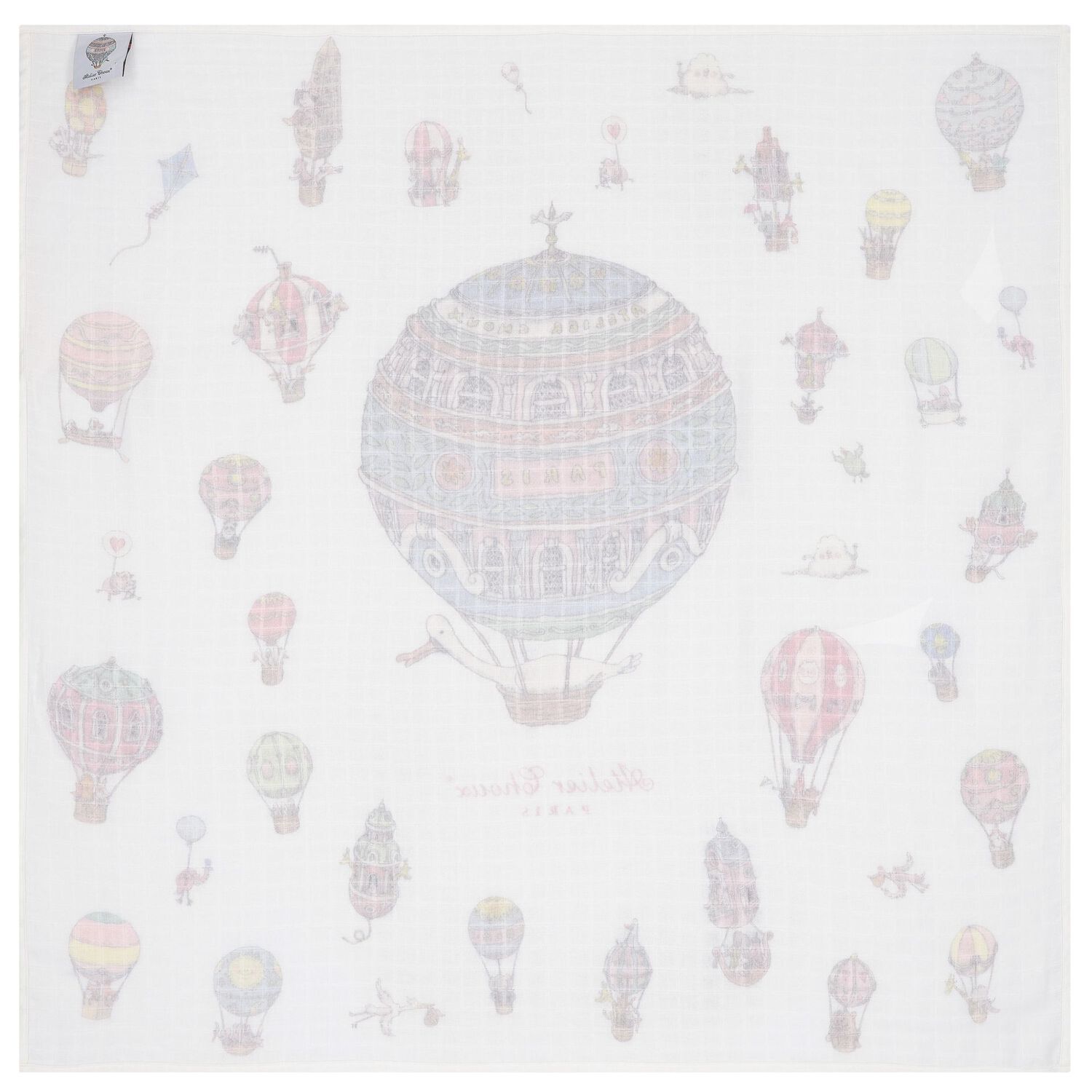 Baby Boys White & Blue Signature Carrés Gift Set, 2, hi-res