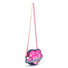 Girls Pink & Navy Blue Embellished Hand Bag ( 12cm ), 1, hi-res