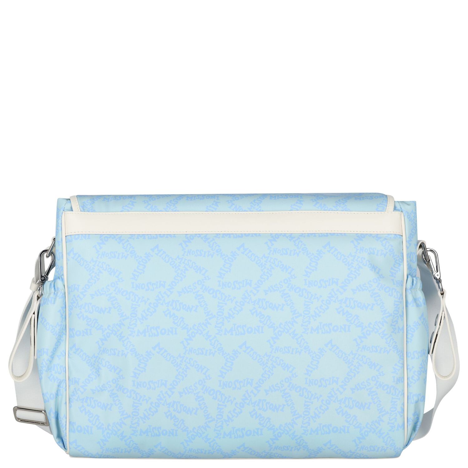 Blue & White Logo Baby Changing Bag ( 34cm ), 1, hi-res