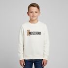 White Teddy Bear Logo Sweatshirt, 4, hi-res