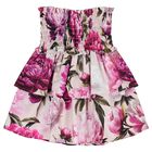 Girls Pink Peony Skirt, 1, hi-res