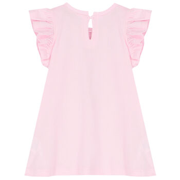 Younger Girls Pink Teddy Bear T-Shirt