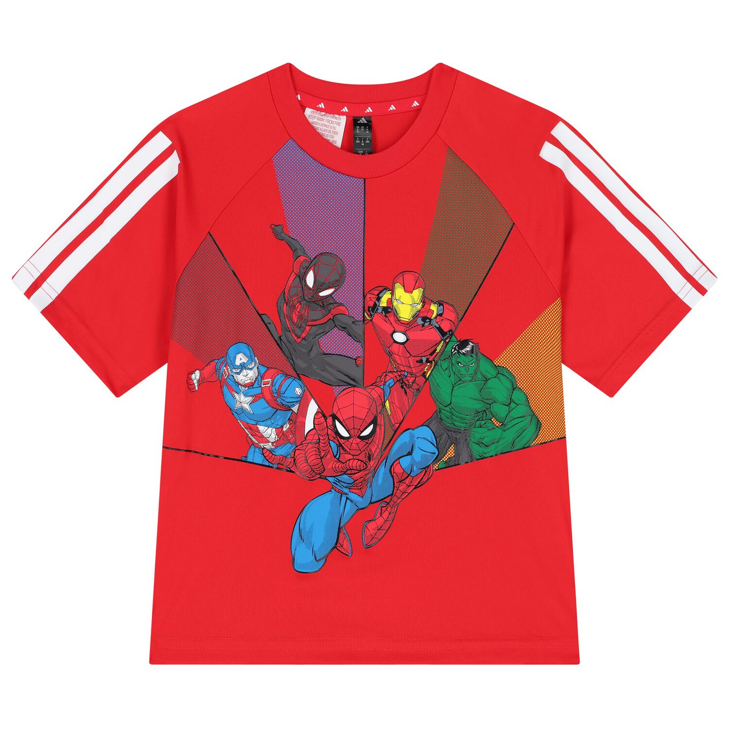 Boys Red Marvel T-Shirt, 1, hi-res image number null